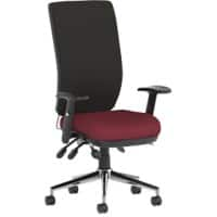 Dynamic Independent Seat & Back Task Operator Chair Height Adjustable Arms Chiro Black Back, Ginseng Chilli Seat High Back