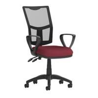 dynamic Eclipse II Operator Chair Permanent Contact Mesh Fabric Fixed Armrest Black, Red 120 kg Eclipse II 600 x 600 x 970 mm