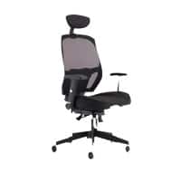 Task Office Chair Denver Black Mesh Chair With Headrest