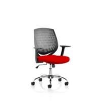 dynamic Dura Operator Chair Basic Tilt Fabric Fixed Armrest Black 110 kg 640 x 600 mm