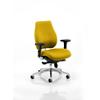Dynamic Synchro Tilt Posture Chair Multi-Functional Arms Chiro Plus Senna Yellow Seat High Back