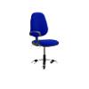 Dynamic Permanent Contact Backrest Task Operator Chair Loop Arms Eclipse II Stevia Blue Seat High Back
