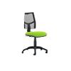 Dynamic Permanent Contact Backrest Task Operator Chair Without Arms Eclipse II Black Back, Myrrh Green Seat Medium Back