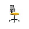 Dynamic Permanent Contact Backrest Task Operator Chair Without Arms Eclipse II Black Back, Senna Yellow Seat Medium Back
