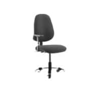 Dynamic Permanent Contact Backrest High Back Task Operator Chair Height Adjustable Arms Eclipse II Charcoal Seat