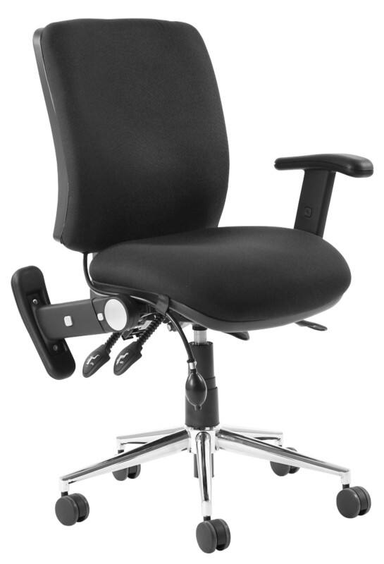 Dynamic Chiro Medium Back Task Chair, Adjustable,