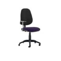 Dynamic Tilt & Lock Task Operator Chair Height Adjustable Arms Eclipse Plus II Black Back, Tansy Purple Seat High Back