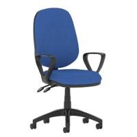 dynamic Eclipse II Operator Chair Permanent Contact Fabric Fixed Armrest Blue 120 kg Eclipse Plus II 600 x 600 x 970 mm