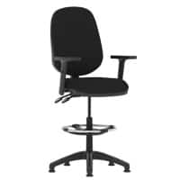 dynamic Eclipse II Operator Chair Permanent Contact Fabric Height-Adjustable Armrest Height-adjustable Seat Black 120 kg Eclipse II 600 x 600 x 1,090 mm