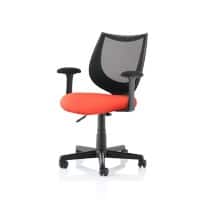 dynamic Camden Operator Chair Basic Tilt Mesh Fixed Armrest Black, Red 110 kg Camden 610 x 610 x 860 mm