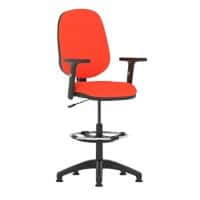 Dynamic Permanent Contact Backrest Task Operator Chair Height Adjustable Arms Eclipse I Tabasco Red Seat High Back