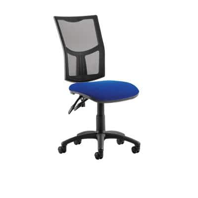 Dynamic Tilt & Lock Task Operator Chair Without Arms Eclipse Plus II Black Back, Blue Seat High Back