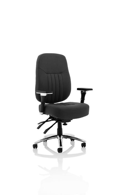 dynamic Barcelona Operator Chair Basic Tilt Fabric Height-Adjustable Armrest Black 125 kg Barcelona Deluxe 710 x 720 x 1,070 mm