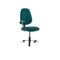Dynamic Permanent Contact Backrest Task Operator Chair Height Adjustable Arms Eclipse II Maringa Teal Seat High Back
