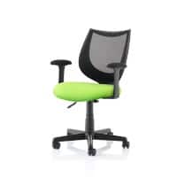 Dynamic Basic Tilt Task Operator Chair Fixed Arms Camden Black Back, Myrrh Green Seat High Back