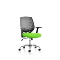 dynamic Dura Operator Chair Basic Tilt Fabric Fixed Armrest Black, Green 110 kg Dura 640 x 600 x 920 mm