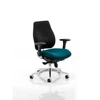 Dynamic Synchro Tilt Posture Chair Multi-Functional Arms Chiro Plus Maringa Teal Seat Optional Headrest High Back