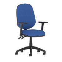 dynamic Eclipse II Operator Chair Permanent Contact Fabric Height-Adjustable Armrest Blue 120 kg Eclipse Plus II 600 x 600 x 970 mm