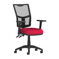 Dynamic Permanent Contact Backrest Task Operator Chair Height Adjustable Arms Eclipse II Black Back, Bergamot Cherry Seat Without Headrest