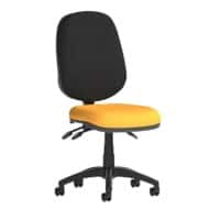 Dynamic Independent Seat & Back Task Operator Chair Without Arms Eclipse Plus III Senna Yellow Seat Without Headrest High Back