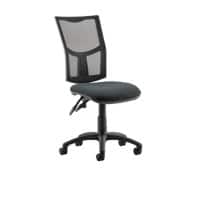 Dynamic Basic Tilt Task Operator Chair Without Arms Eclipse Plus II Black Back, Charcoal Seat Without Headrest Medium Back