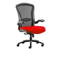 Dynamic Synchro Tilt Heavy Duty Chair Height Adjustable Arms Houston Black Back, Bergamot Cherry Seat Without Headrest High Back