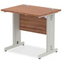 dynamic Impulse Straight Desk Rectangular Walnut Cantilever 800 (W) x 600 (D) x 730 (H) mm MFC (Melamine Faced Chipboard)