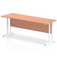 dynamic Impulse Straight Desk Rectangular Beech Cantilever 1,800 (W) x 600 (D) x 730 (H) mm MFC (Melamine Faced Chipboard)