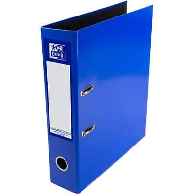 OXFORD Lever Arch File A4 70 mm Blue 2 ring Board, Paper High-Glossy