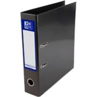OXFORD Lever Arch File A4 70 mm Black 2 Rings Board, Paper High-Glossy