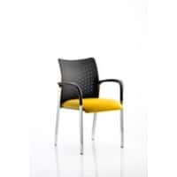 Dynamic Visitor Chair Fixed Armrest Academy Seat Senna Yellow
