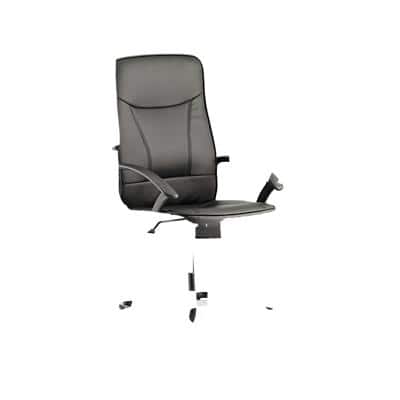 Visitor Chair Blitz Cantilever Black Bonded Leather With Arms