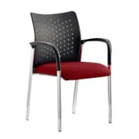 Dynamic Visitor Chair Fixed Armrest Academy Seat Ginseng Chilli