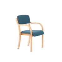 dynamic Madrid Visitor Chair Fixed Armrest Maringa Teal 115 kg 530 x 560 x 855 mm