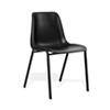 dynamic Polly Stacking Chair Black 480 x 510 x 780 mm Pack of 4
