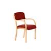 dynamic Madrid Visitor Chair Fixed Red 530 x 560 x 855 mm Ginseng Chilli Fabric