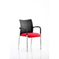 dynamic Academy Visitor Chair Fixed Armrest Bergamot Cherry 620 x 570 x 870 mm
