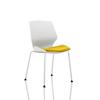 Dynamic Visitor Chair Florence Seat Without Arms Fabric Senna Yellow