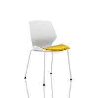 Dynamic Visitor Chair Florence Seat Without Arms Fabric Senna Yellow