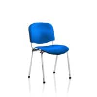 Dynamic Stacking Chair ISO Blue Pack Of 4 Without Arms Fabric