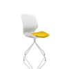 Dynamic Visitor Chair Florence Spindle Seat Senna Yellow Without Arms Fabric