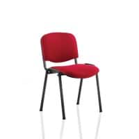 Dynamic Stacking Chair ISO Wine Pack Of 4 Without Arms Fabric