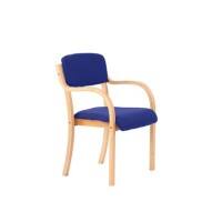 dynamic Madrid Visitor Chair Fixed Armrest Blue 115 kg Madrid 530 x 560 x 855 mm