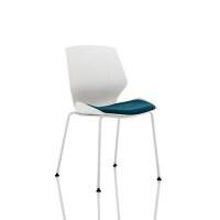 Dynamic Visitor Chair Without Arms Fabric Florence Seat Maringa Teal