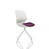 Dynamic Visitor Chair Florence Spindle Seat Tansy Purple Without Arms Fabric