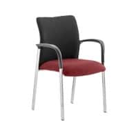 dynamic Academy Visitor Chair Fixed Armrest Red Academy 620 x 570 x 870 mm