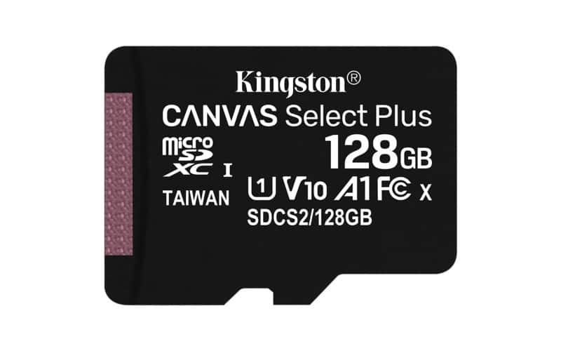 Kingston Canvas Select Plus MicroSDXC Card 128 GB Class 10