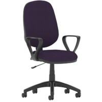 dynamic Eclipse I Operator Chair Permanent Contact Fabric Fixed Armrest Purple 120 kg Eclipse I 600 x 600 x 1,010 mm