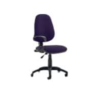 Dynamic Permanent Contact Backrest Task Operator Chair Loop Arms Without Headrest High Back Eclipse I Tansy purple