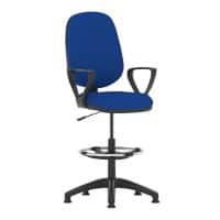 Dynamic Permanent Contact Backrest Task Operator Chair Loop Arms Eclipse I Stevia Blue Seat Without Headrest High Back